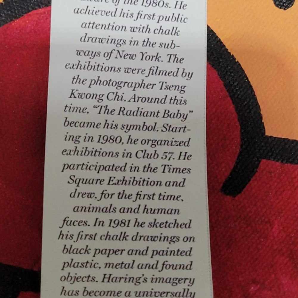 Artisan Keith Haring Mother and Baby Canvas Tote - Picture 8 of 11